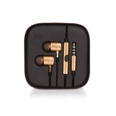 Kit Auricolari stereo Android box MI metallico oro
