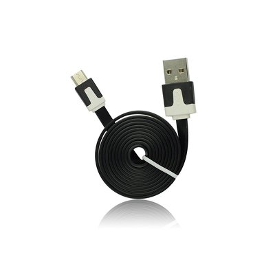 Cavo USB piatto - micro USB universale, nero