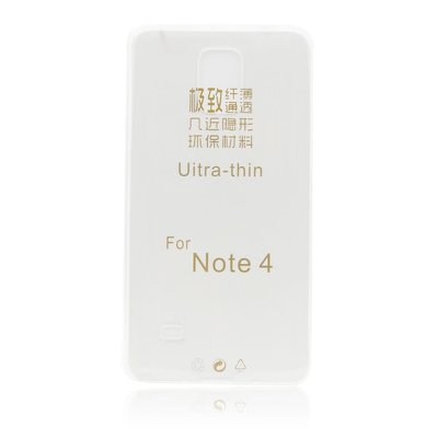 BACK CASE Ultra Slim 0,3mm - SAM Galaxy Note 4 TRASPARENTE