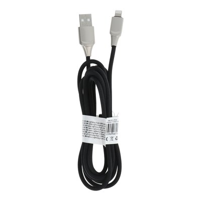 Cavo USB per iPhone Lightning 8-pin C126 2 m nero