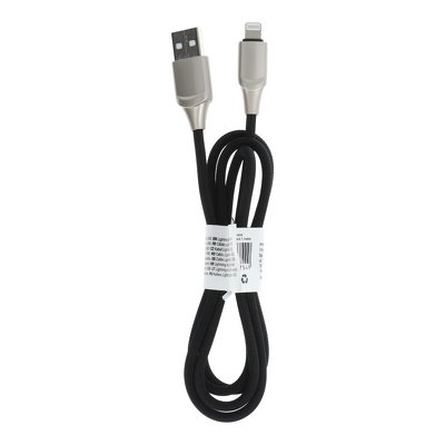 Cavo USB per iPhone Lightning 8-pin C126 nero 1 m