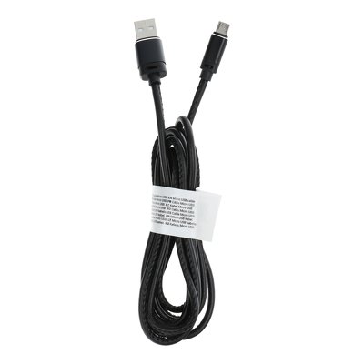 Cavo USB - Micro Leather C184 2 metri, nero