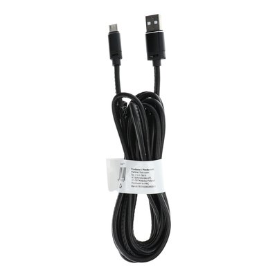 Cavo USB - Micro Leather C184 3 metri, nero