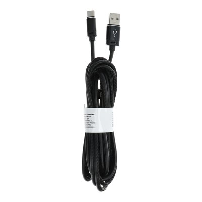Cavo USB - Tipo C 3.0 Leather C183 3 metri, nero