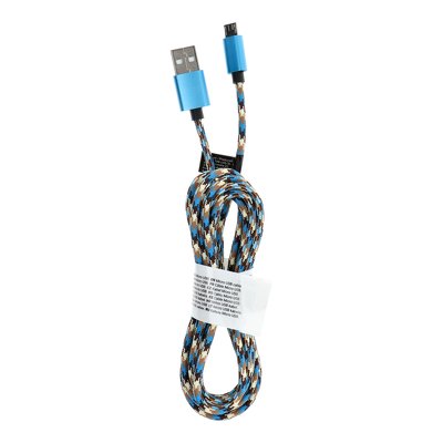 Cavo USB - Micro Nylon C257 2 metr, azzurro