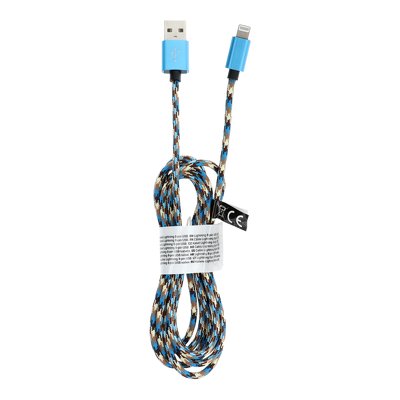 Cavo USB per iPhone Lightning 8-pin Nylon C246 2 m blu
