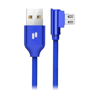 PURIDEA kabel USB - Micro QC L23 2.4A niebieski