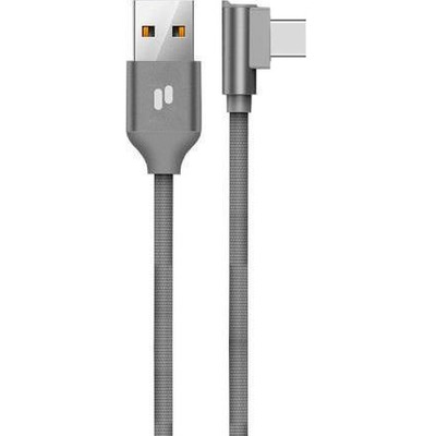 PURIDEA kabel USB - Typ C 2.0 QC L23 2.4A szary