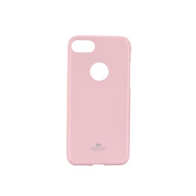 Jelly Case Mercury - APP IPHO 7 / 8 light pink con taglio circolare per logo