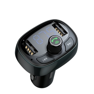 BASEUS Transmitatore FM Bluetooth MP3con caricatore da auto 2x USB 3,4A + TF microSD tarnish CCALL-T