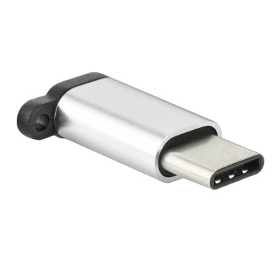 Adattatore Micro USB/Micro USB-C argento