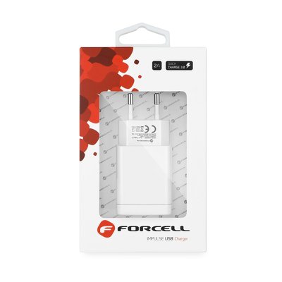 Caricabatterie da rete Forcell USB - 2,4A con la funzione Quick Charge 3.0