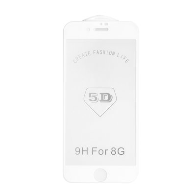 5D Full Glue Tempered Glass - APP IPHO 7 Plus / 8 Plus Forest bianco