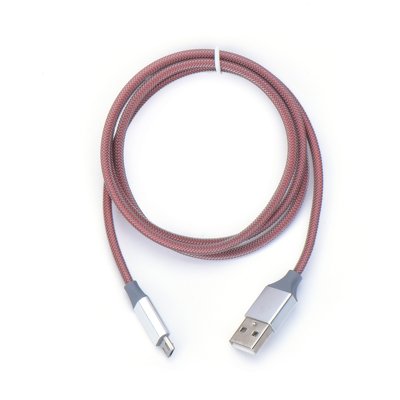 Cavo metallo NEW Micro USB rosso