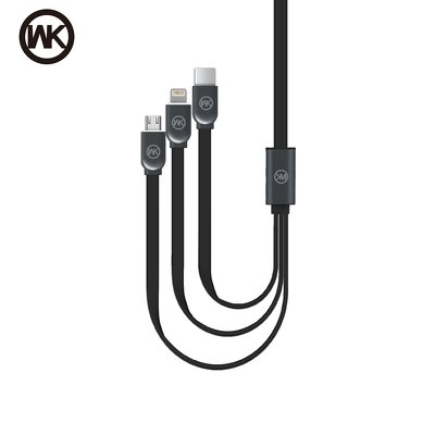 WK-Design cavo USB Platinium 3w1 WDC-010 nero
