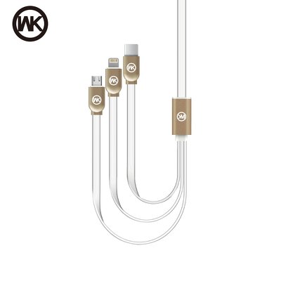 WK-Design cavo USB Platinium 3w1 WDC-010 bianco