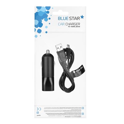 CARICABATTERIE AUTO MICRO USB 1A (UNIVERSALE) BLUE STAR