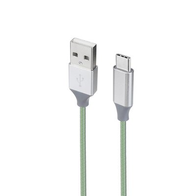 Cavo metallico USB NUOVO - Tipo C 3.0 verde