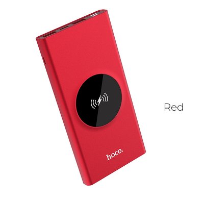 Power bank HOCO con ricarica wireless 10.000 mAh J37 rosso