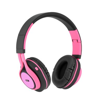 Le cuffie Bluetooth stereo con microfono AP-BO4 nero/pink