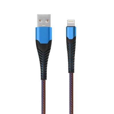 cavo USB si adatta a Lightning HEAVY DUTY 1 metro blu HR-UC020